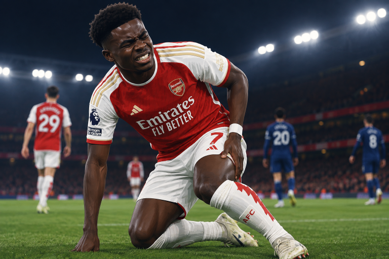 Arsenal fear Saka faces two months out, BBC reports, as Arteta urges patience