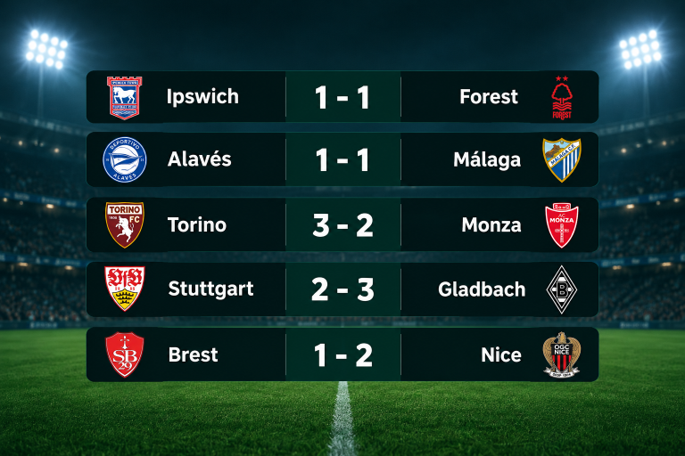 Football results for Friday, October 23, 2026: every score from Premier League, La Liga, Serie A