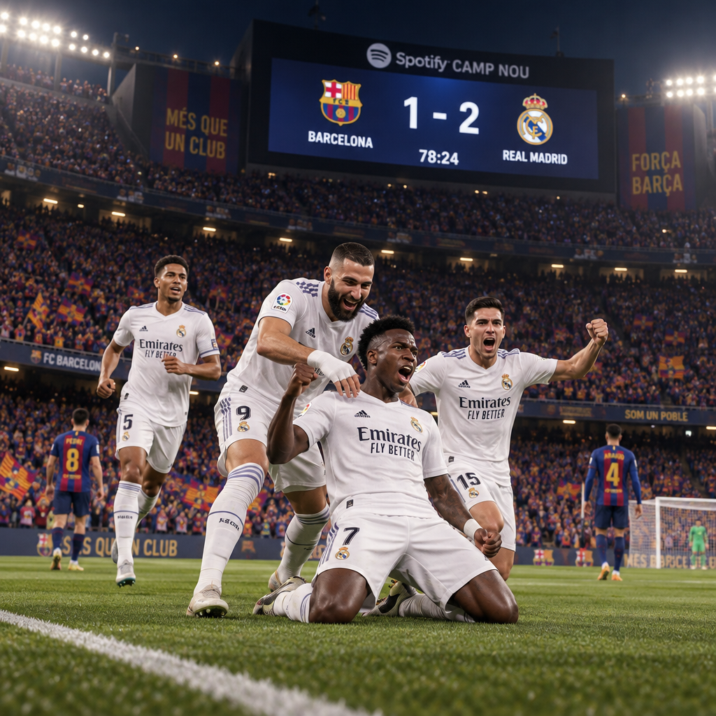 El Clásico Real Madrid 2-1 Barcelona at Camp Nou