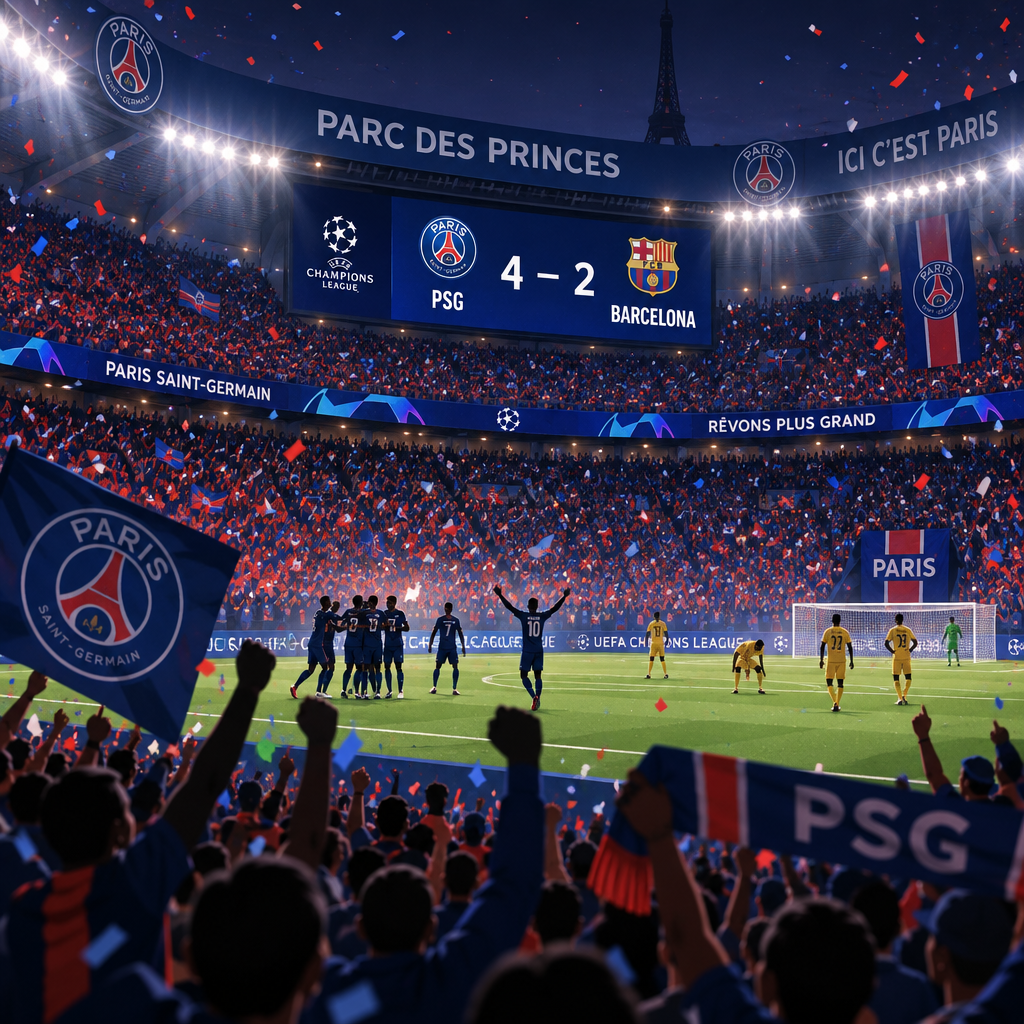 PSG vs Barcelona Parc des Princes