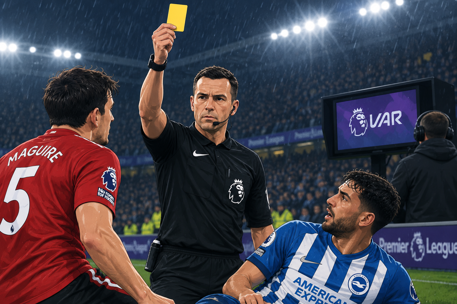 Diop VAR Yellow Card Controversy