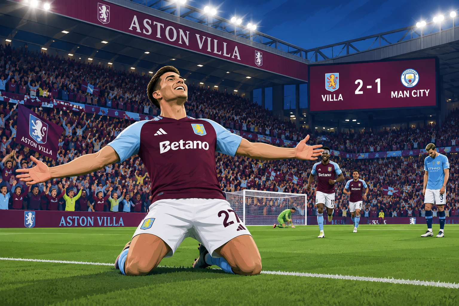 Villa 2-1 Man City Hero