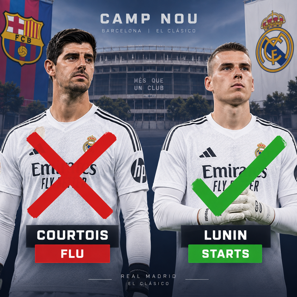 Courtois Out – Lunin Steps Up