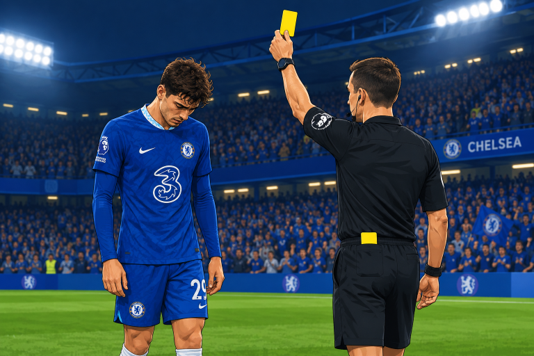 Palmer booked for Fernandes challenge, then sent off as Spurs win 2-0 at Chelsea